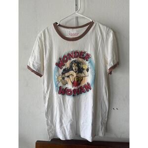 Wonder Woman retro ringer graphic tee (size M).
